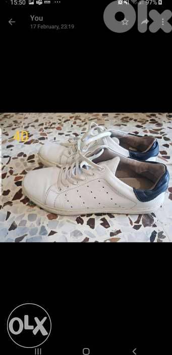 White shoes size 40