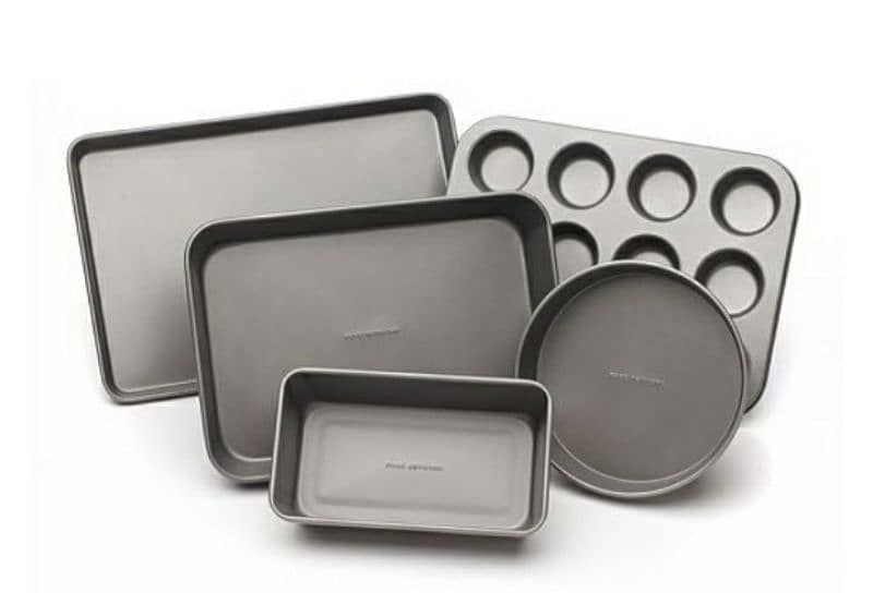 Food Network carbon steel material 5 Pcs  Nonstick  - Grey/ 4$ 1