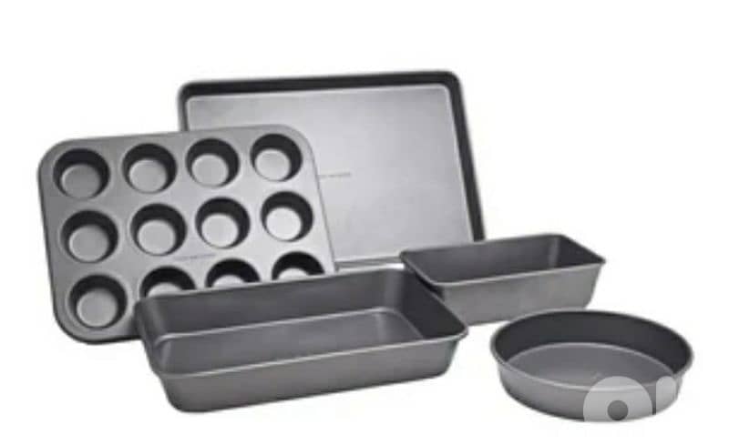 Food Network carbon steel material 5 Pcs  Nonstick  - Grey/ 4$ 2