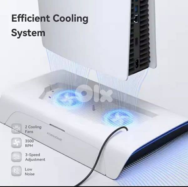 KIWIHOME PS5 Cooling & charging station with RGB lights /3$ delivery 2