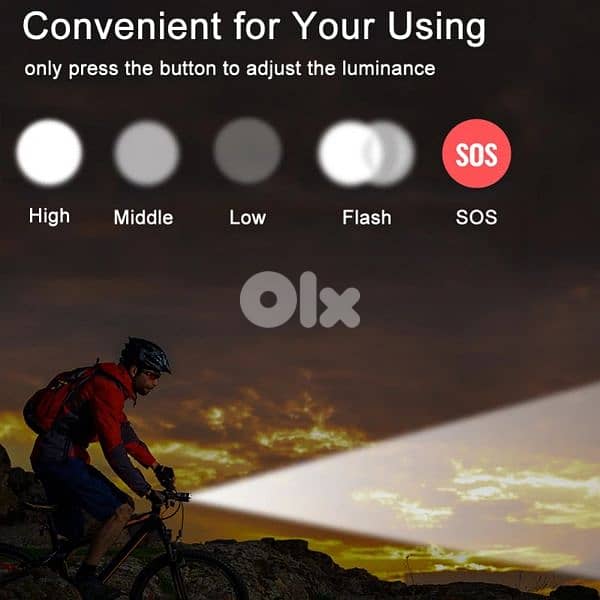 XHP Flash Light With 26650 Big Battery 3