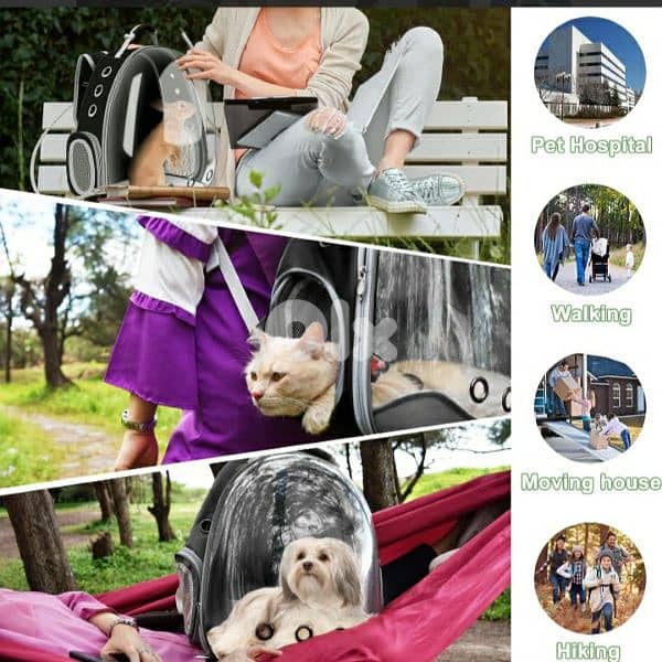 FPVERA Black Cat Backpack Carrier:Transparent for Traveling 4$delivery 11