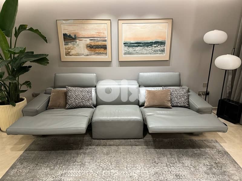 Natuzzi Iago Recliner Three Seater Sofa 13