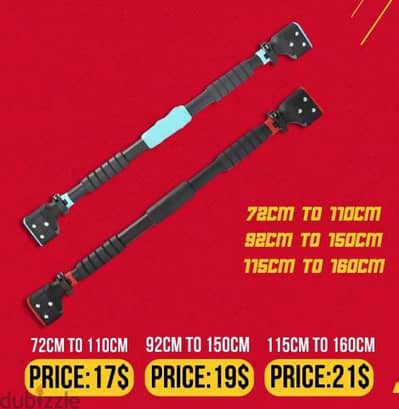 adjustable pull/chin up bar