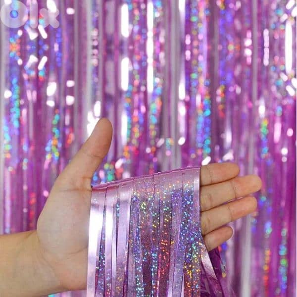 party foil curtain 0