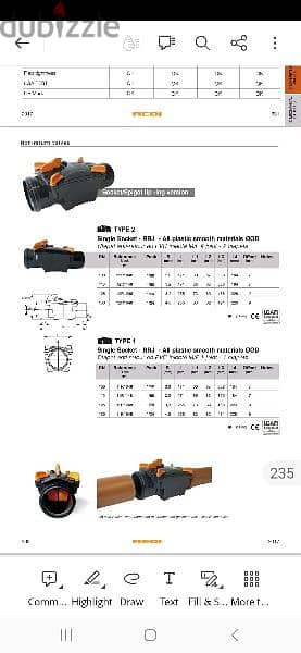 Redi-Italy non return valve with one or double flaps 110& 160mm 2
