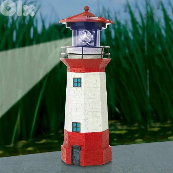 solar lighthouse 28cm 0