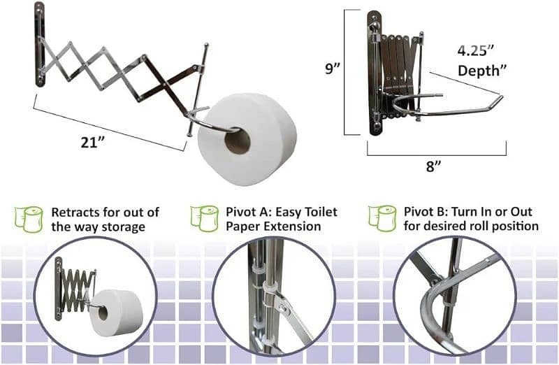 wenko extandable toilet paper holder 3