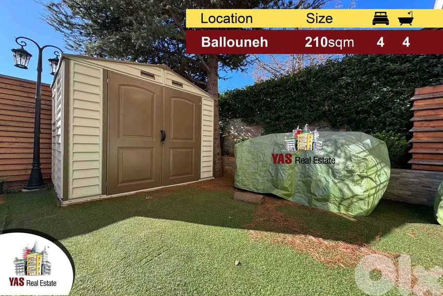 Ballouneh 210m2 | 140m2 Terrace | Upgraded | Decorated | Catch | MY | 0