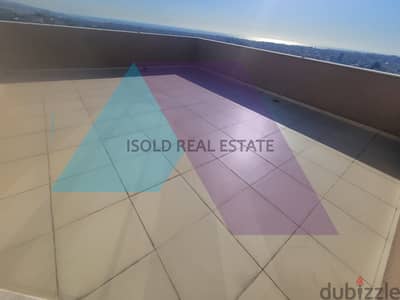 400 m2 duplex apartment+30m2 terrace+open sea view for sale in Hazmieh
