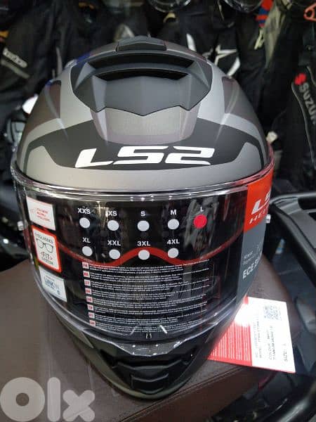 Helmet Ls2 storm II duel visor weight 1500 sizes xxxL,xL,L 2