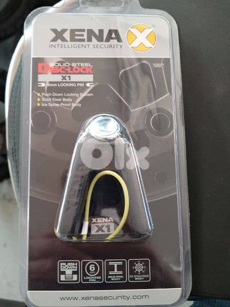 Disc-lock Xena solid steel body 6mm Loking pin 1