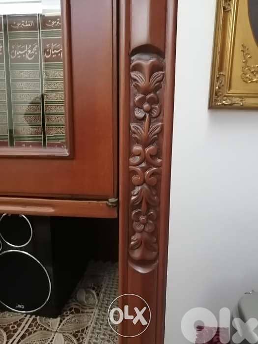 مكتبة و خزانة لغرفة الجلوس مع التلفزيون library 2