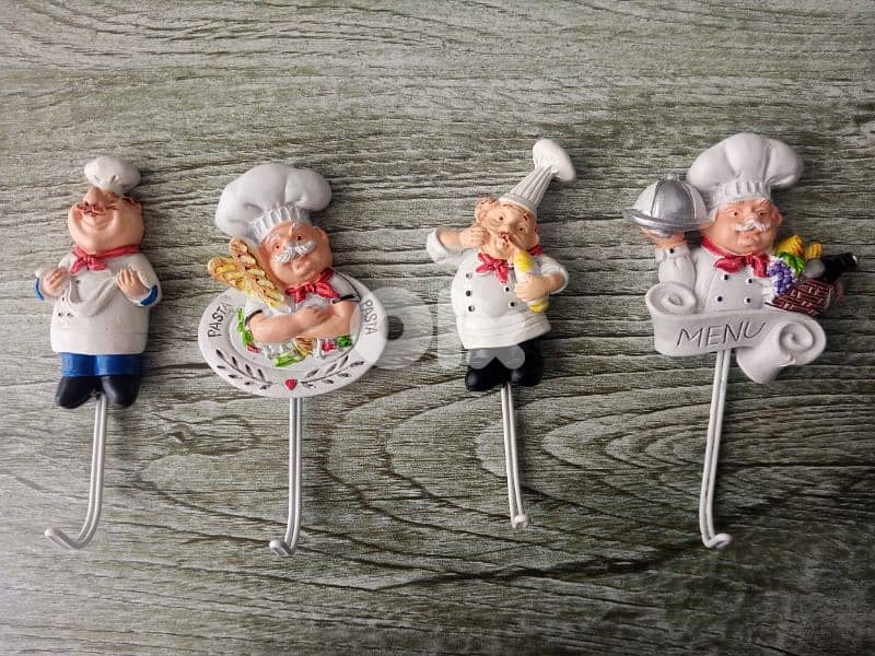 cute kitchen chef magnets and hangers 1