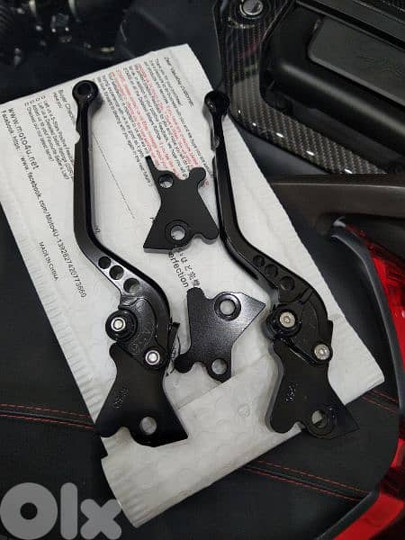 Sport aluminium lever set for vespa gts from 2010 to 2019 1