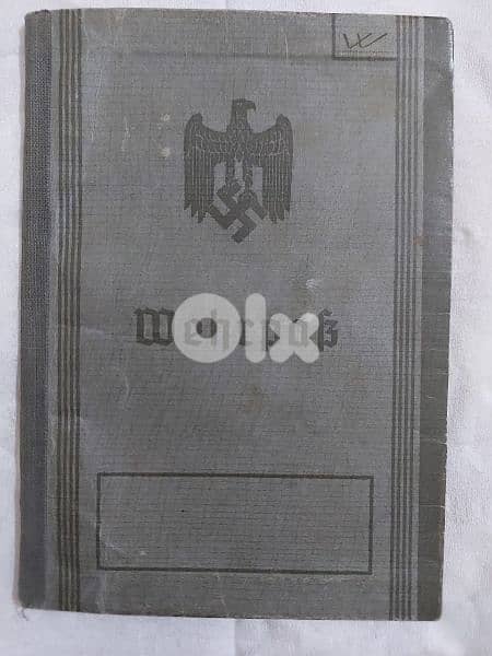 World War passport Nazi officer Hitler German 3rd Reich Army 0