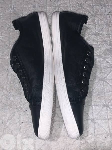 original black leather sneakers 6