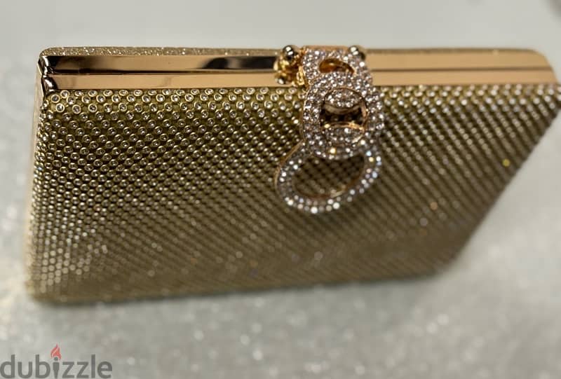 handbag, showlder bag, gold color 1