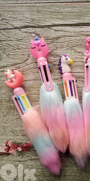fluffy rainbow pen 4