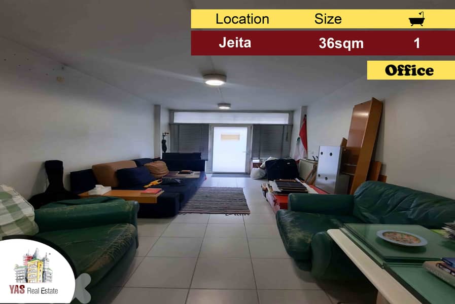Jeita 36m2 | Office | Well Maintained | Ideal Investment | CH | 0