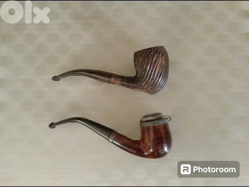 8 vintage wooden pipes 1