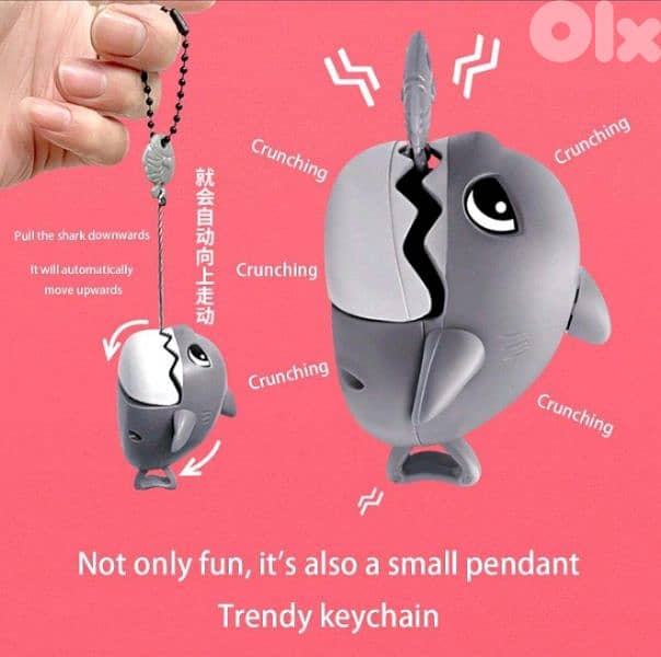 funny shark keychain 3