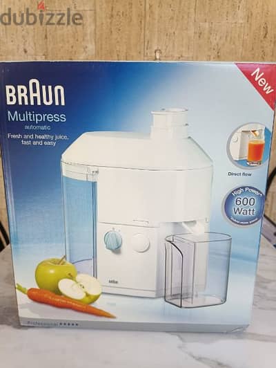 Unused multipress juicer BRAUN