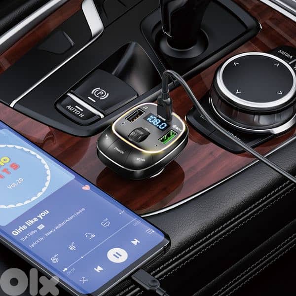 Hoco E76 48W Car Bluetooth FM Transmitter 1