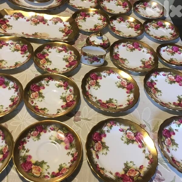 tea ,coffee & dessert طقم بورسلين شاي (١٢) وقهوة (٦)وص. ضيافة 2