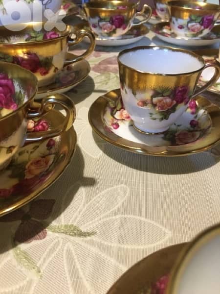 tea ,coffee & dessert طقم بورسلين شاي (١٢) وقهوة (٦)وص. ضيافة 8