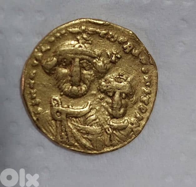 Gold Byzantine Coin Solidius for Emperor Heracalius year 616 AD 4.3 gr 0