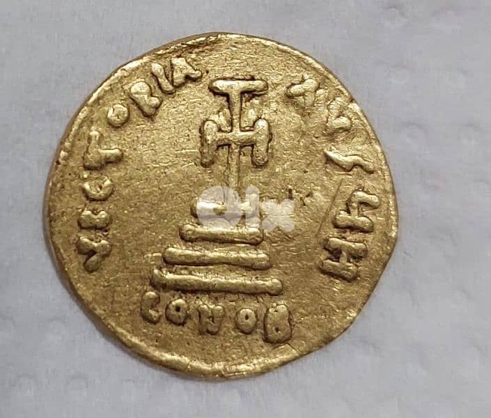 Gold Byzantine Coin Solidius for Emperor Heracalius year 616 AD 4.3 gr 1