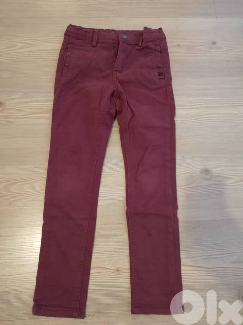 tape a loeil pants burgundy 0