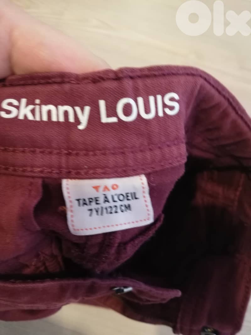 tape a loeil pants burgundy 2