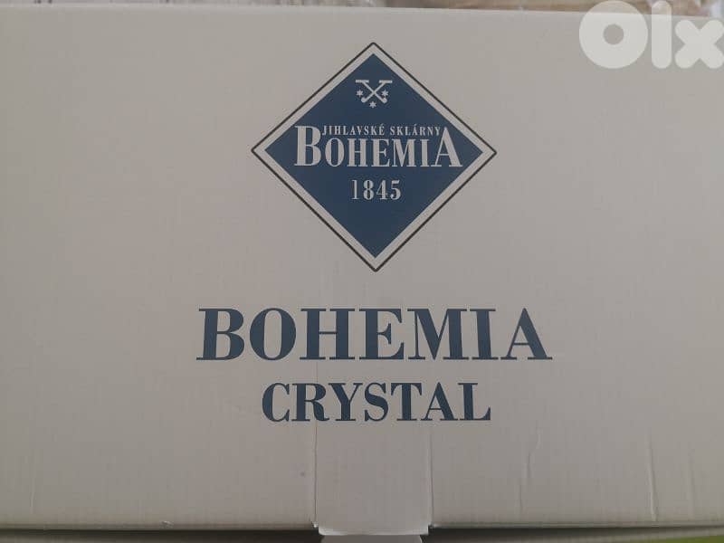 crystal stainless steel carafe tray bowl made in italy poland Czech 1