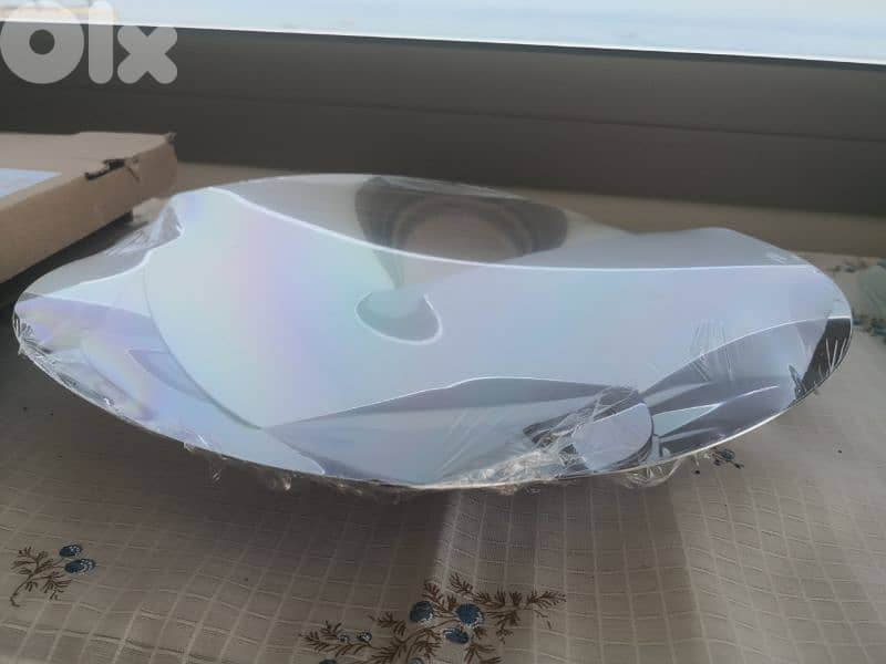 crystal stainless steel carafe tray bowl made in italy poland Czech 10