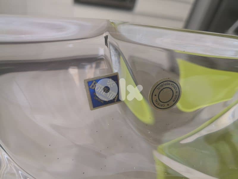 crystal stainless steel carafe tray bowl made in italy poland Czech 14