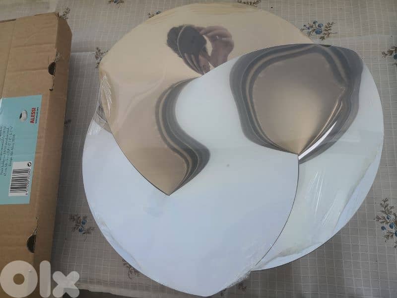 crystal stainless steel carafe tray bowl made in italy poland Czech 15