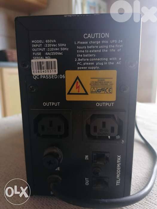 Ups 650VA ( without Battery) 1