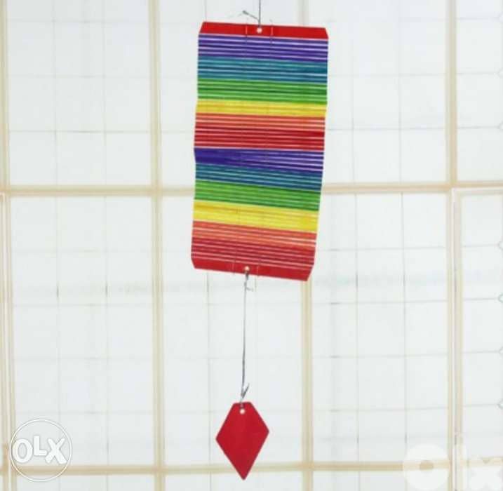3D wind spining colorful wood hanger 10 $ 3