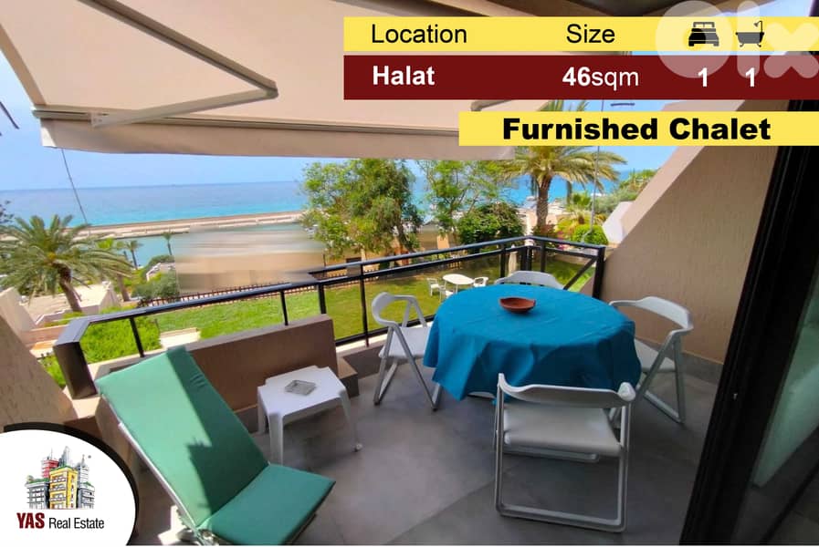 Halat Sur Mer 46m2 | Luxury Resort | Furnished Chalet | Sea View | AC 0