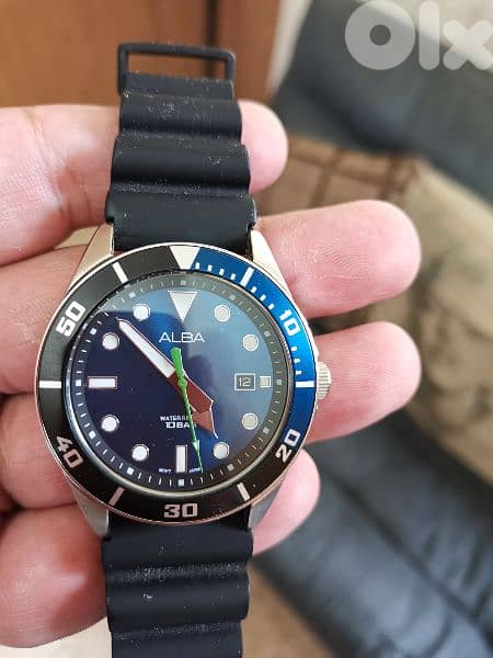 ALBA diver 100m made by seiko 3