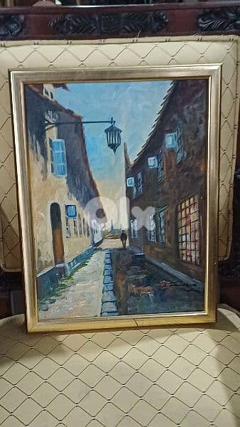 لوحة رسم زيتي اوروبية 7