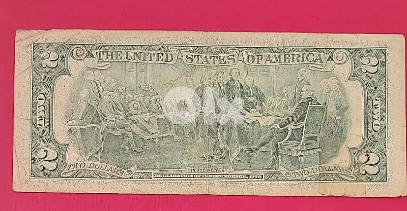 USA $2 bill 2003A old banknote 2