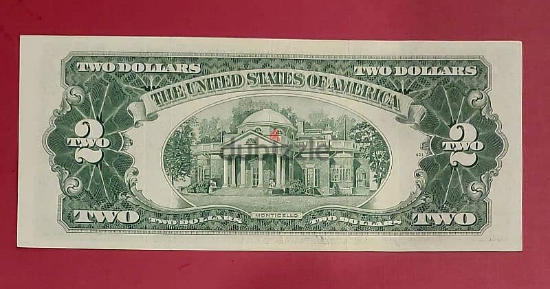 1953-S USA red seal $2 bill 2