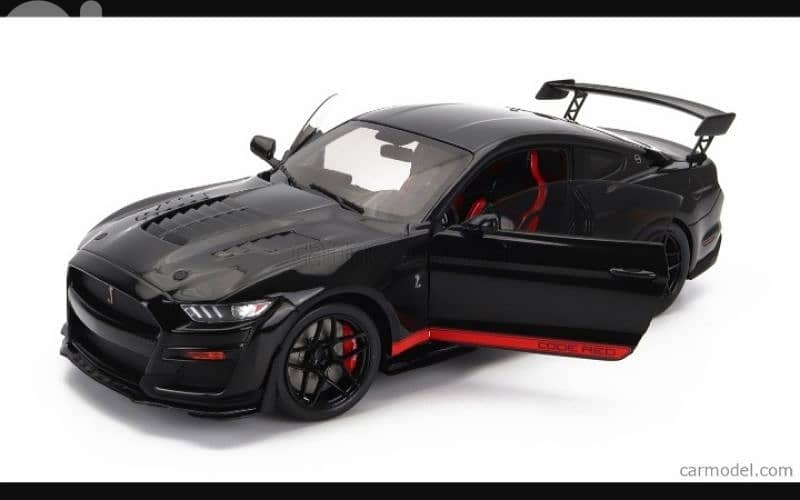 Mustang Shelby GT500 Code Red '22 diecast car model 1;18. 5