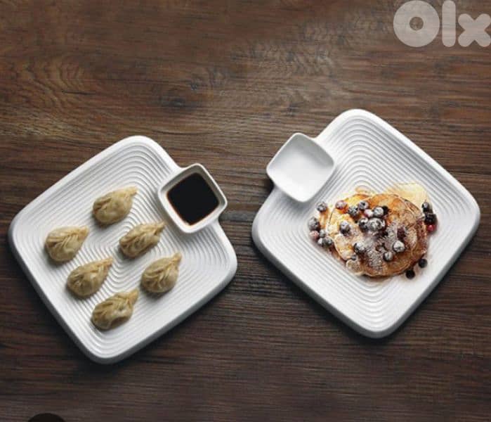 snacks&sauces ceramic plate 1