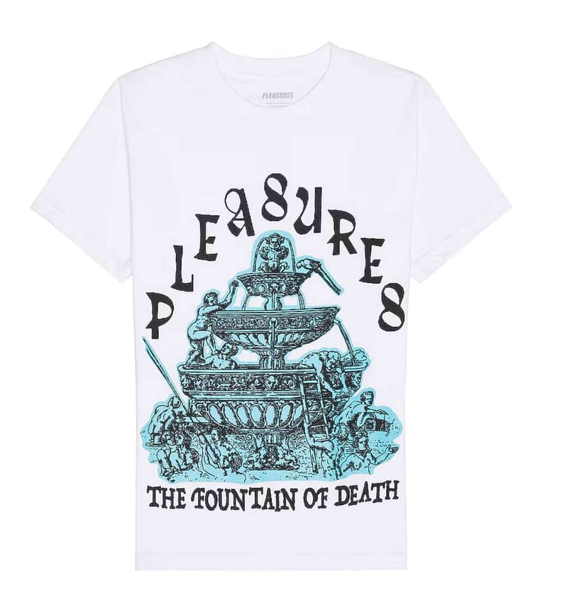 PLEASURES Fountain T-Shirt SIZE: M 1