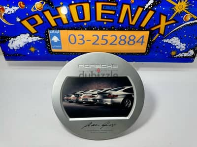 Vintage Porsche commemorative LIMITED official dealership plaque