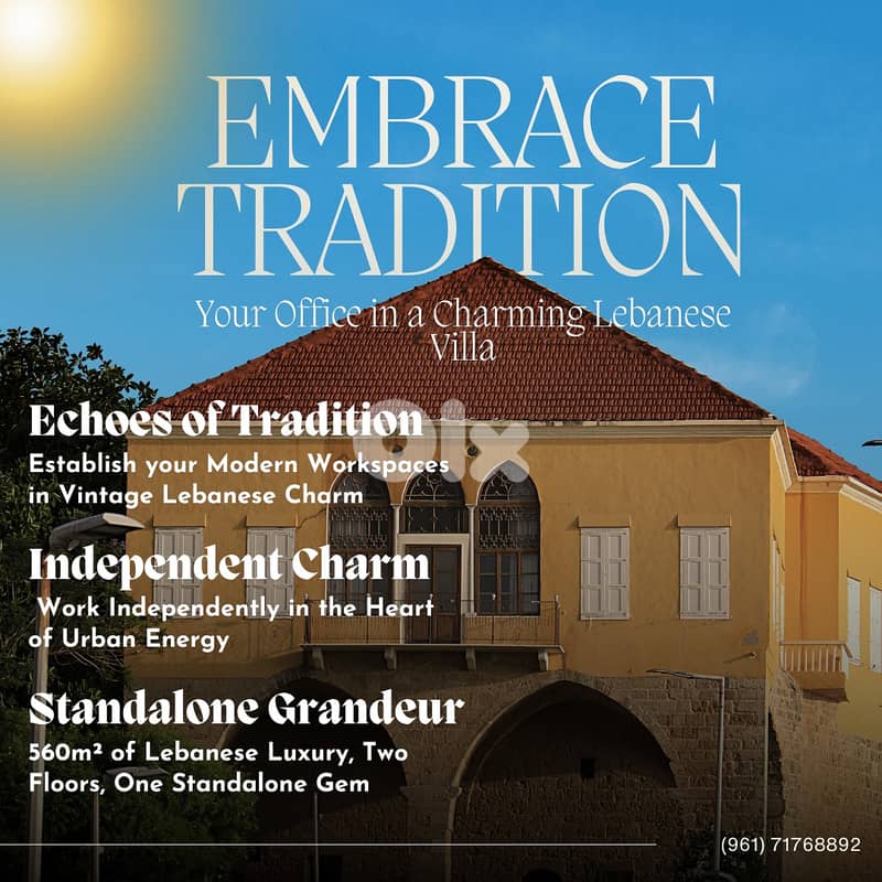 JH24-3437 Stand-alone house | Office for rent 580m2 | with garden 0